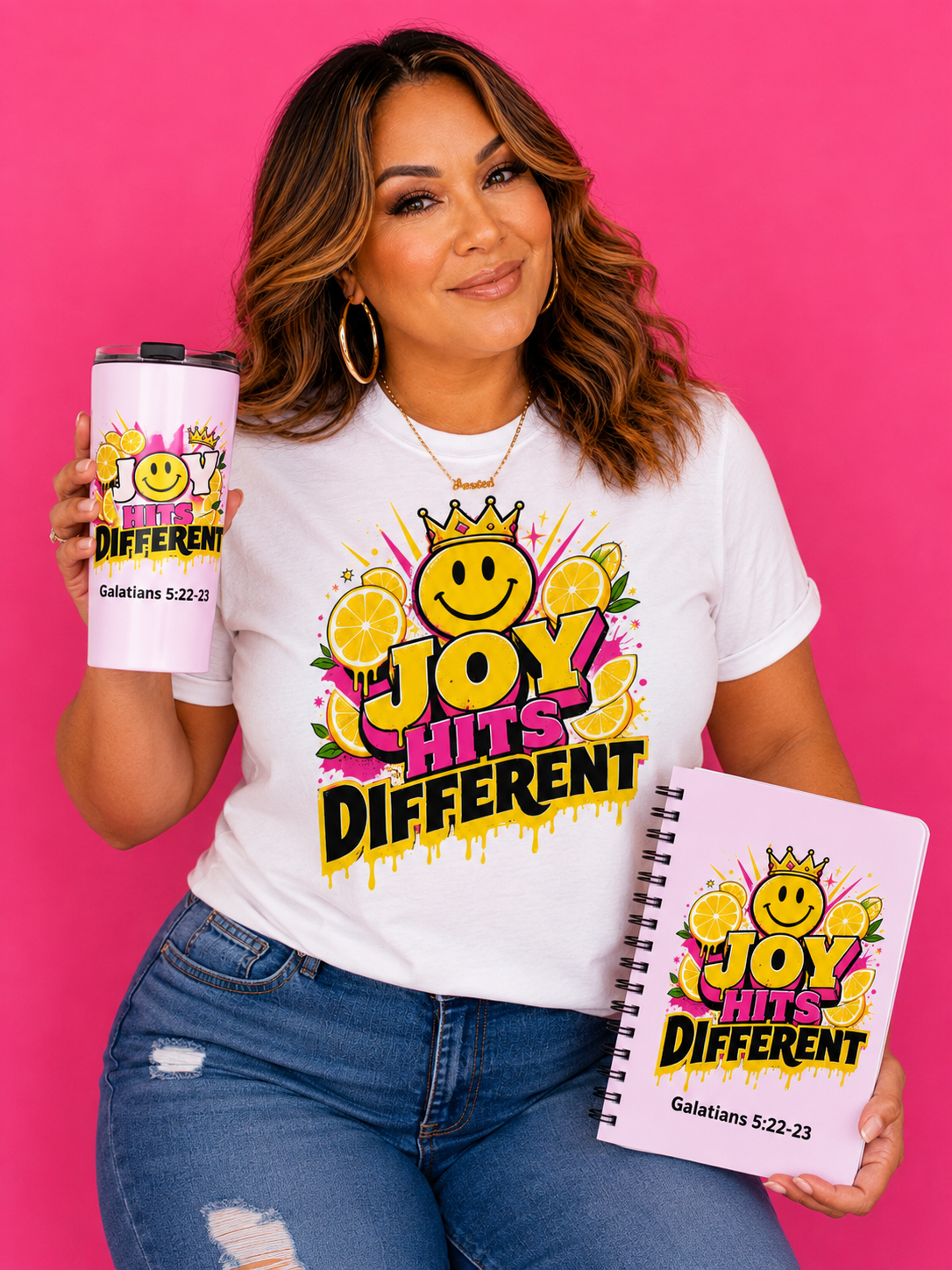 Fruit of JOY Tapered stainless steel tumbler