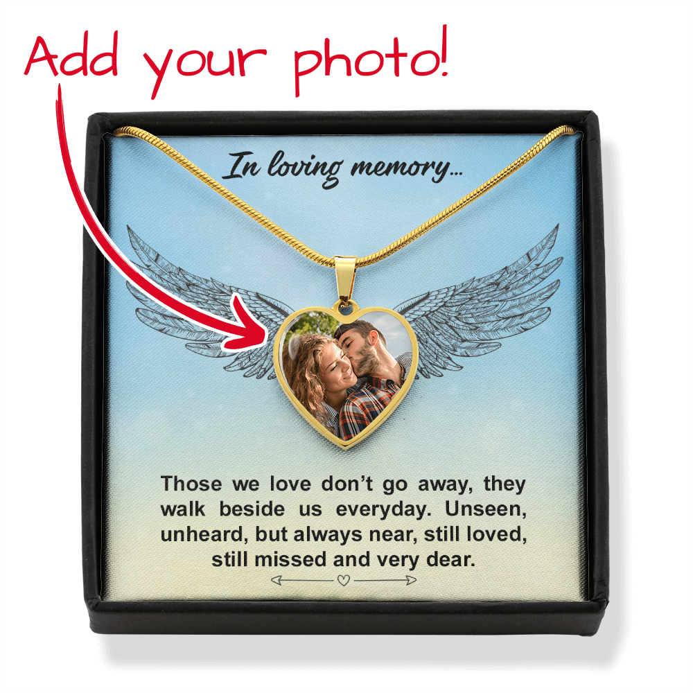 Custom Memorial Heart Necklace