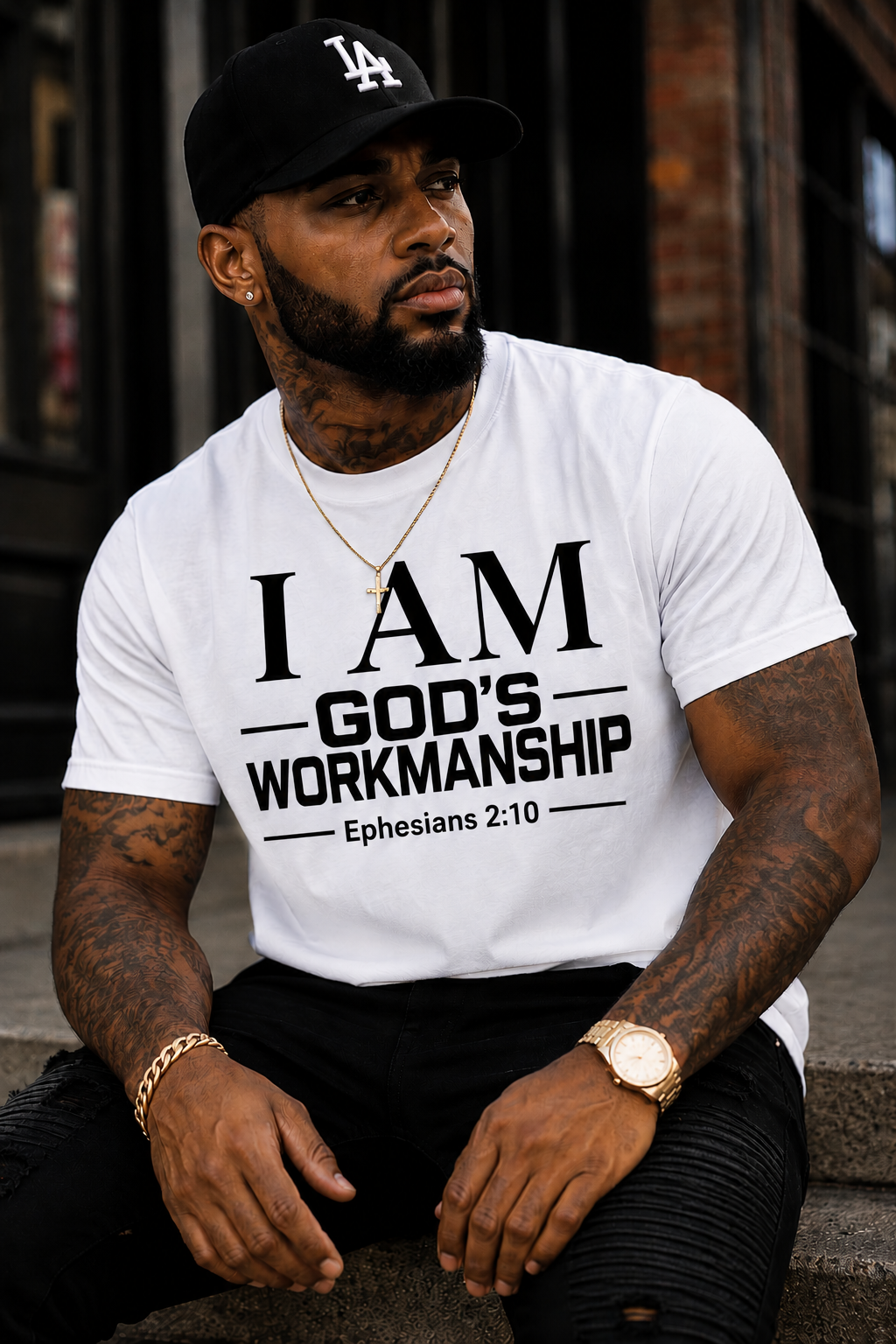 I AM God's Workmanship T-Shirt | Ephesians 2:10 Christian Faith Tee
