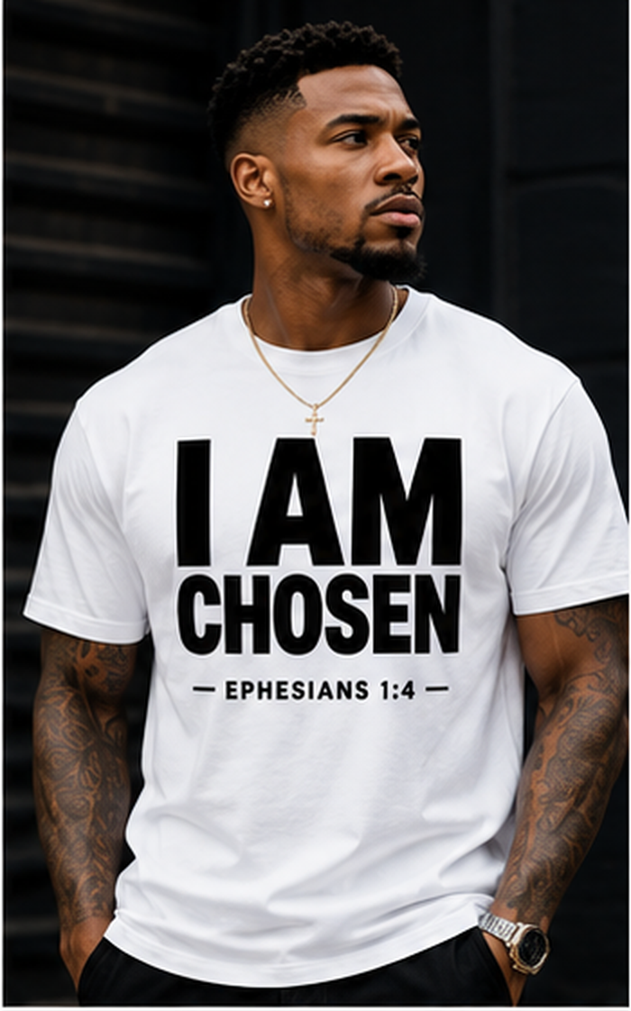I AM Chosen T-Shirt | Ephesians 1:4 Christian Faith Tee