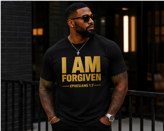I AM Forgiven T-Shirt | Ephesians 1:7 Christian Faith Tee