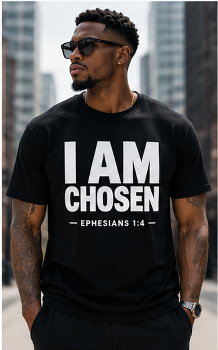 I AM Chosen T-Shirt | Ephesians 1:4 Christian Faith Tee