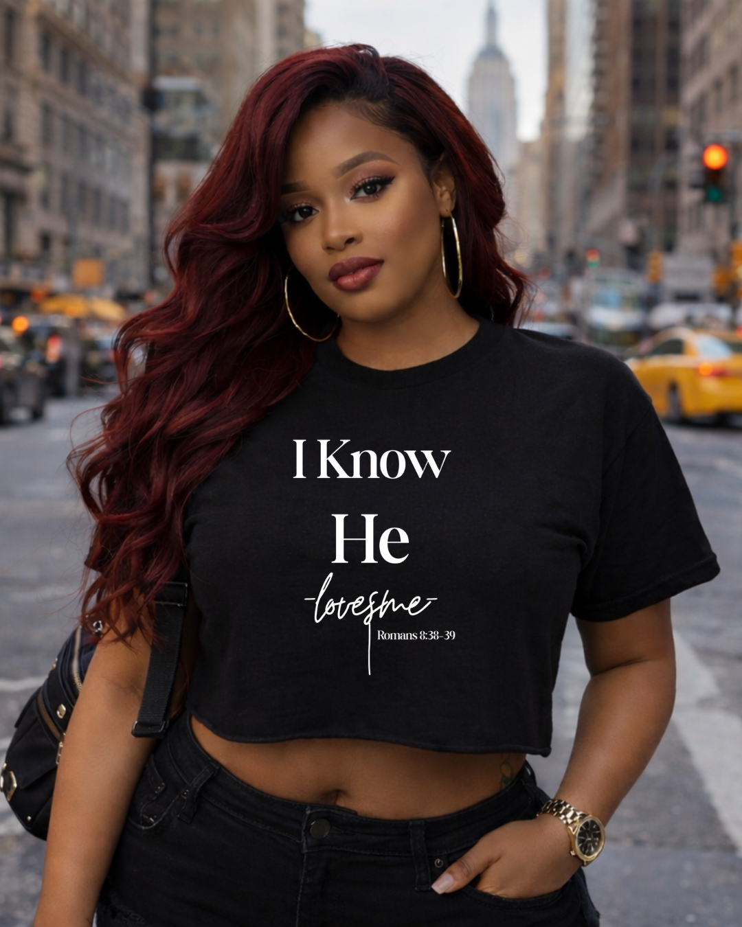 I Know He Loves Me Women's Crop Top