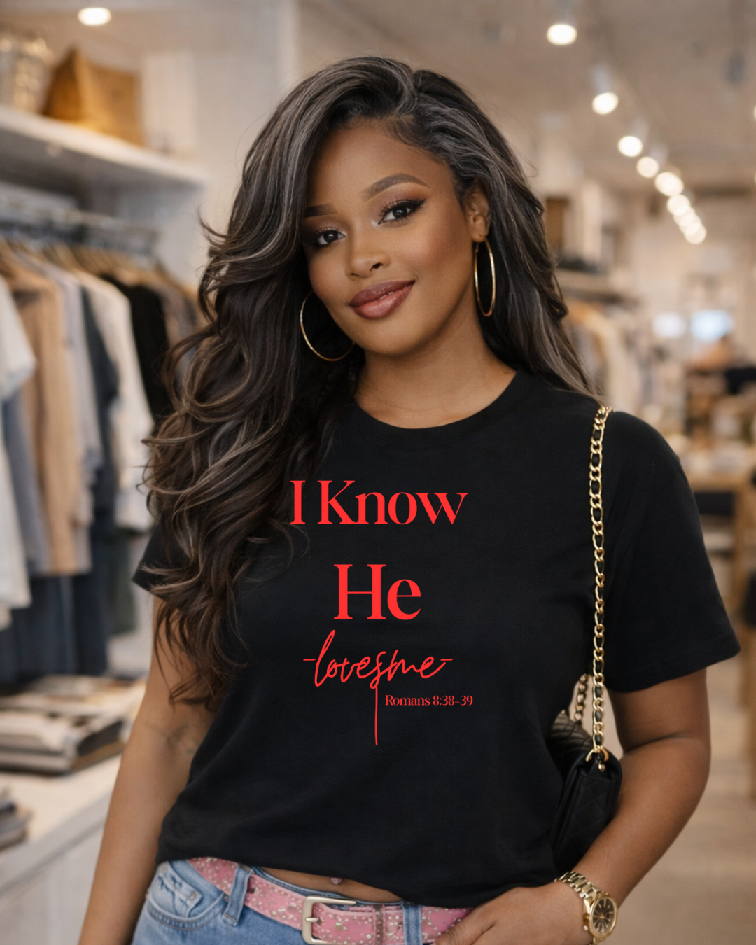 I Know He Loves Me Adult Tee