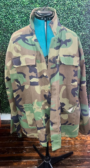 CAMOFLAUGE JACKET Only- (NO PATCHES)