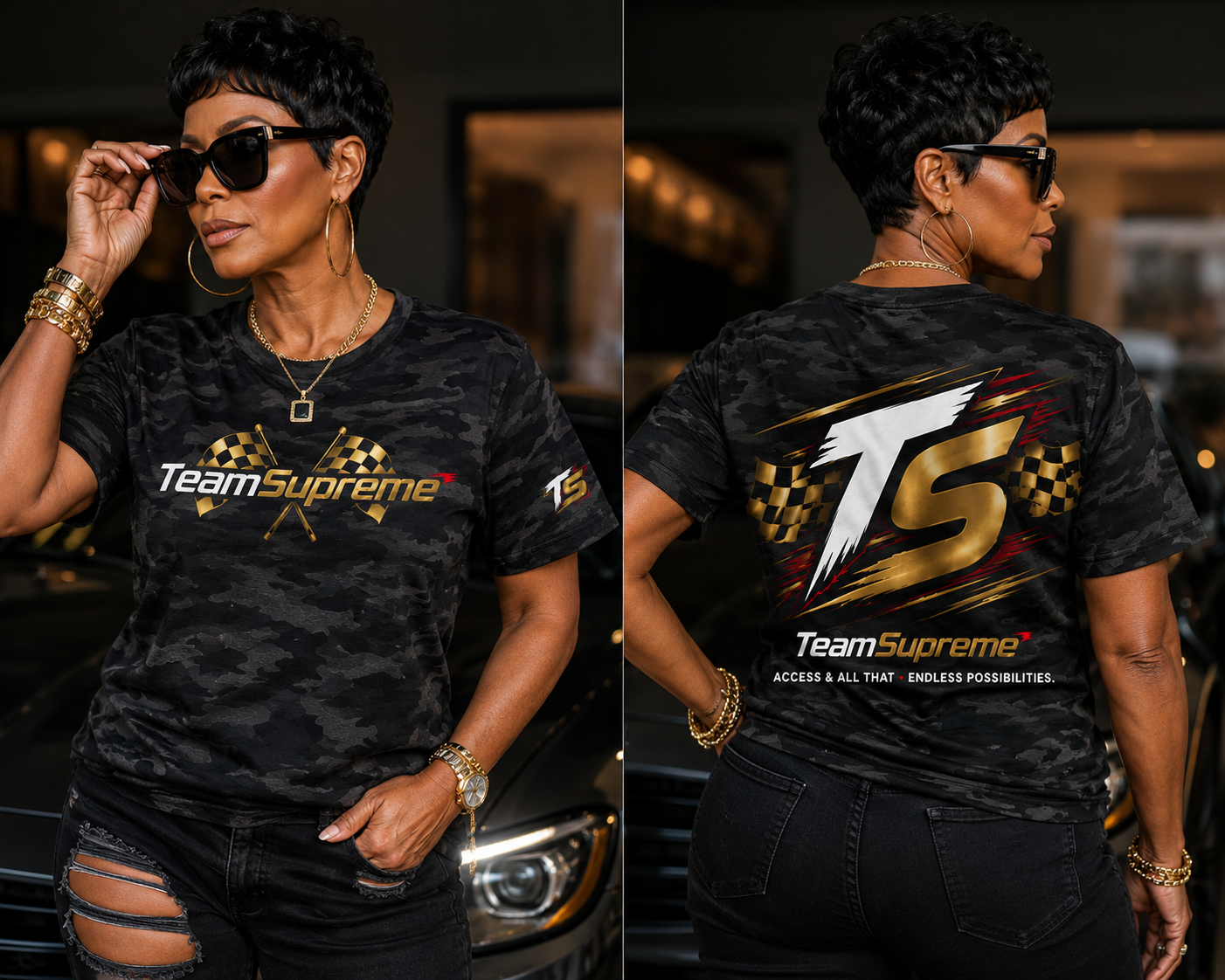 Access TS Racecar. Vibes Team Tee