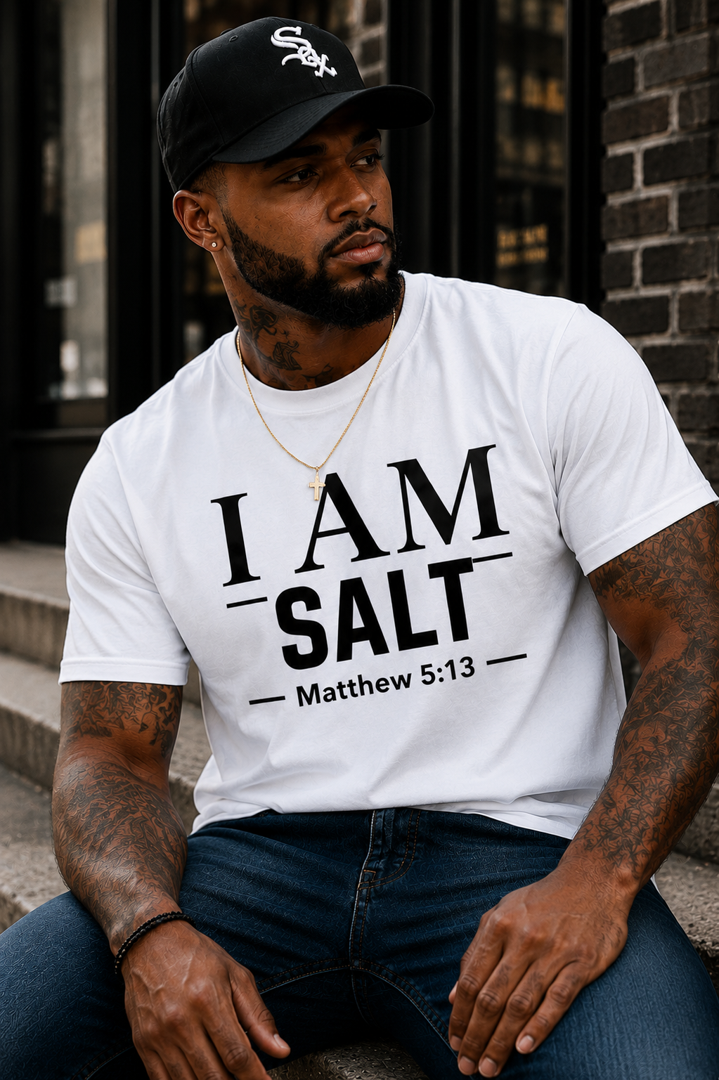 I AM Salt T-Shirt | Matthew 5:13 Christian Faith Tee