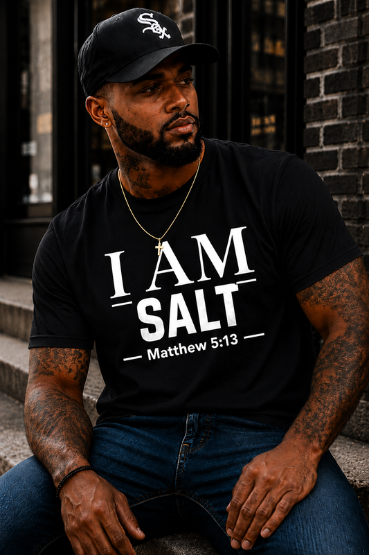 I AM Salt T-Shirt | Matthew 5:13 Christian Faith Tee