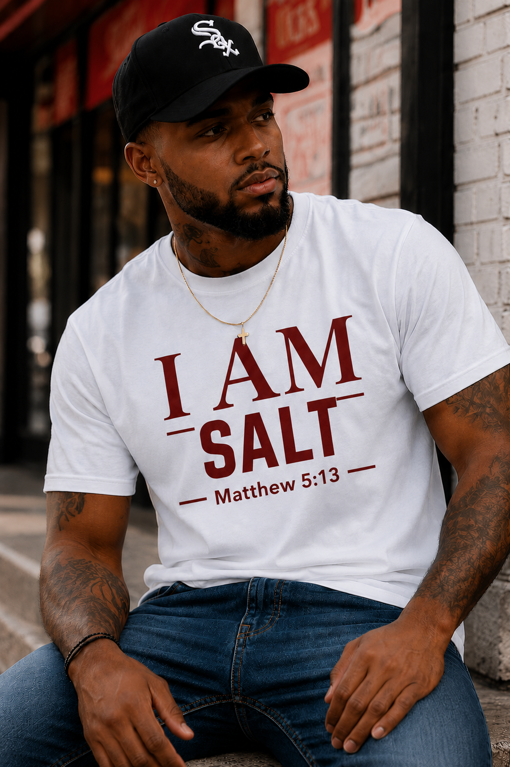 I AM Salt T-Shirt | Matthew 5:13 Christian Faith Tee