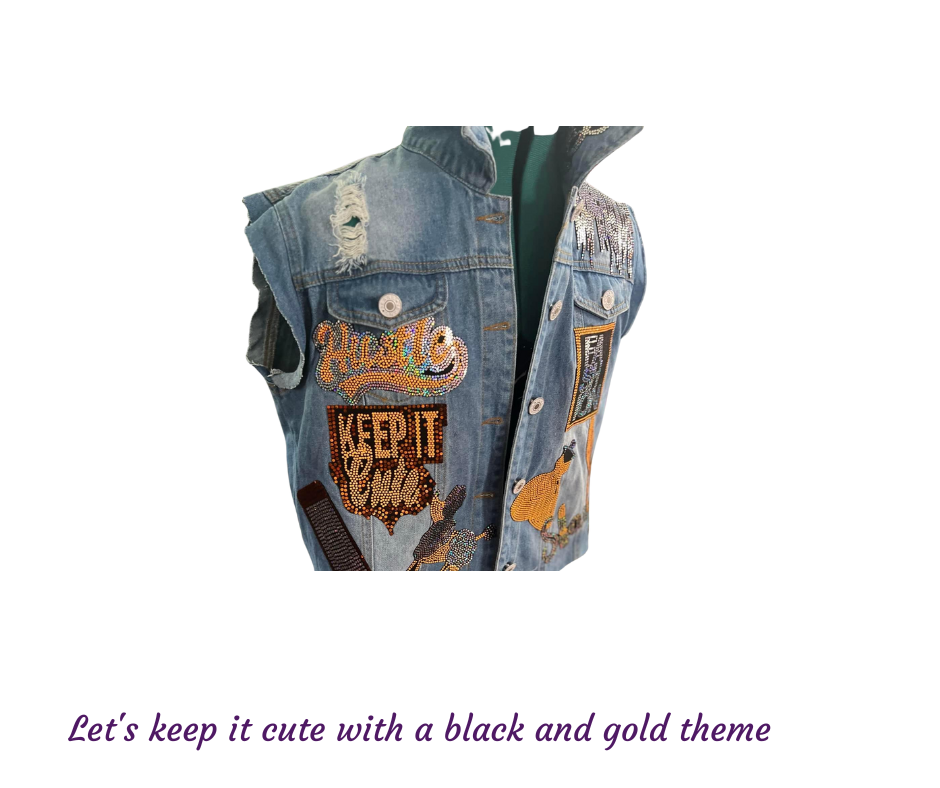 Customized Royal Bling Patch Jackets