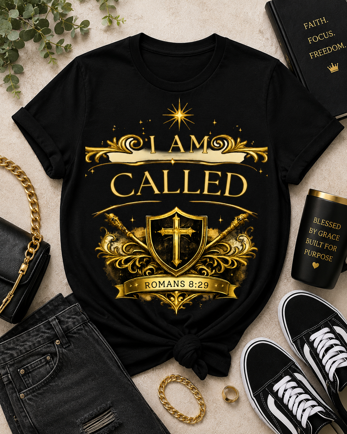 I AM Called T-Shirt | Romans 8:30 Christian Faith Tee