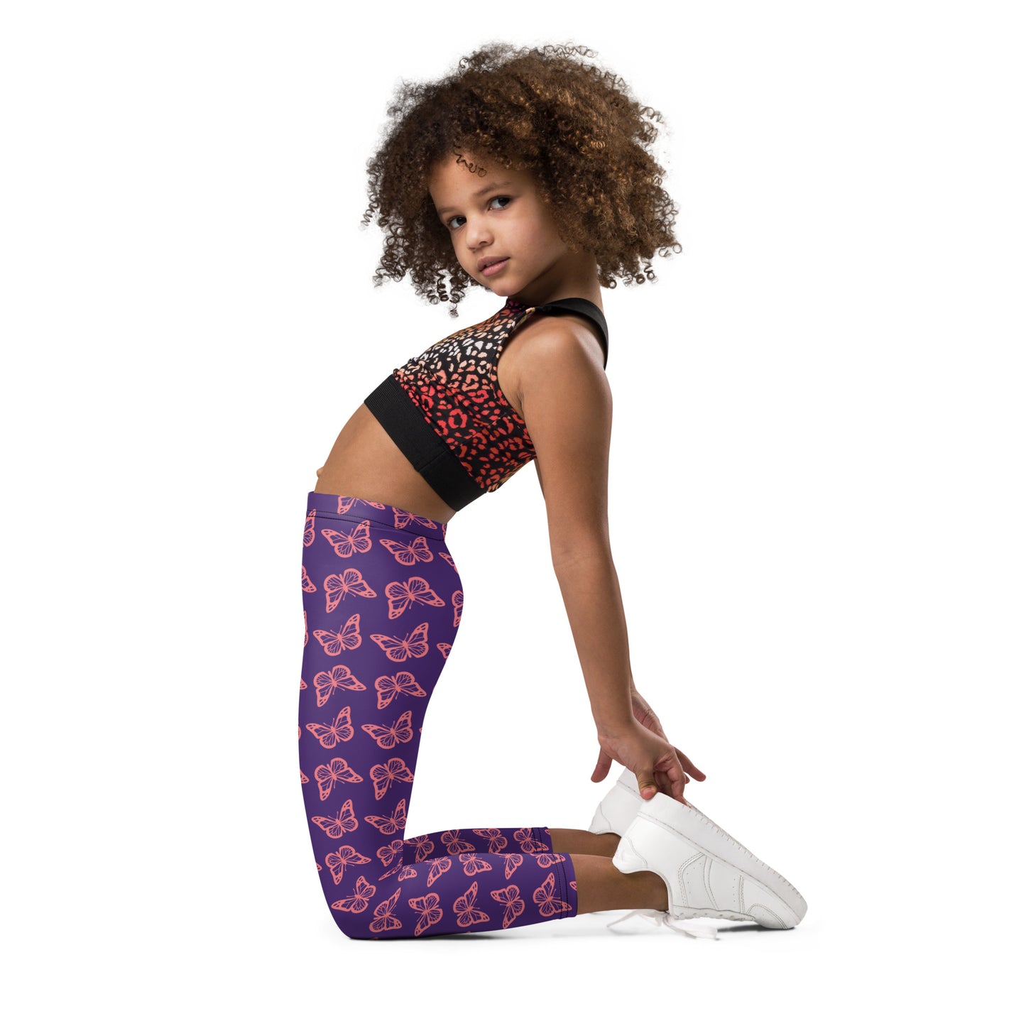 Pink Butterfly Kid's Leggings