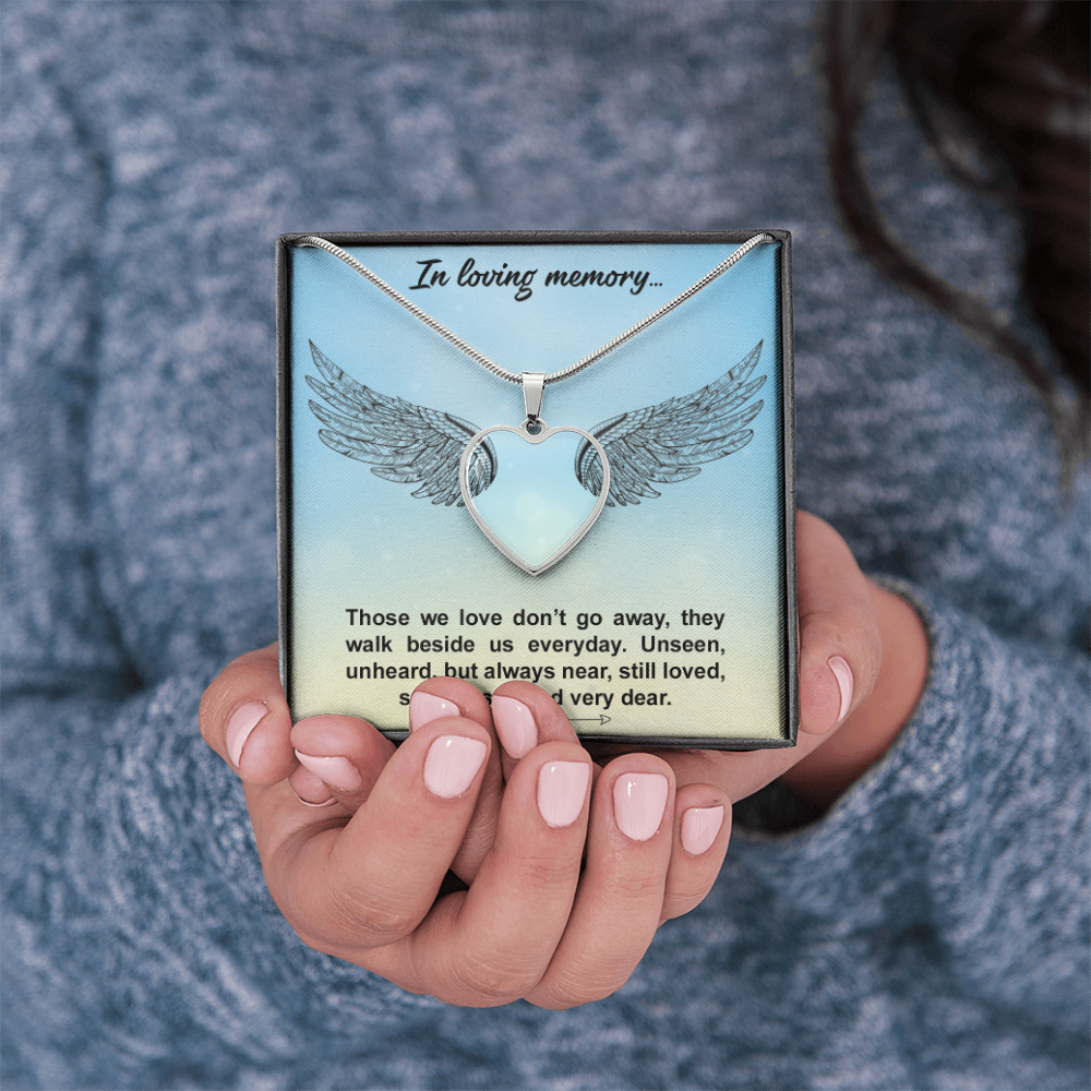 Custom Memorial Heart Necklace