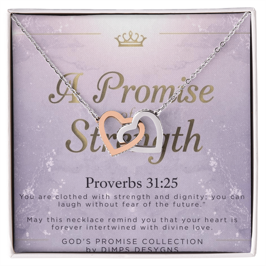 God's Promise: Interlocking Hearts Necklace