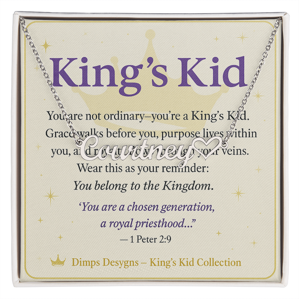 Kings Kid Name necklace