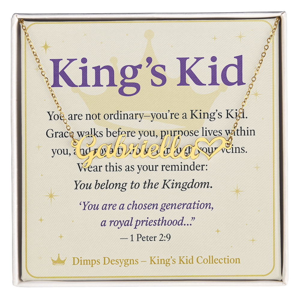 Kings Kid Name necklace
