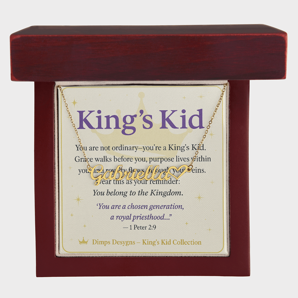 Kings Kid Name necklace