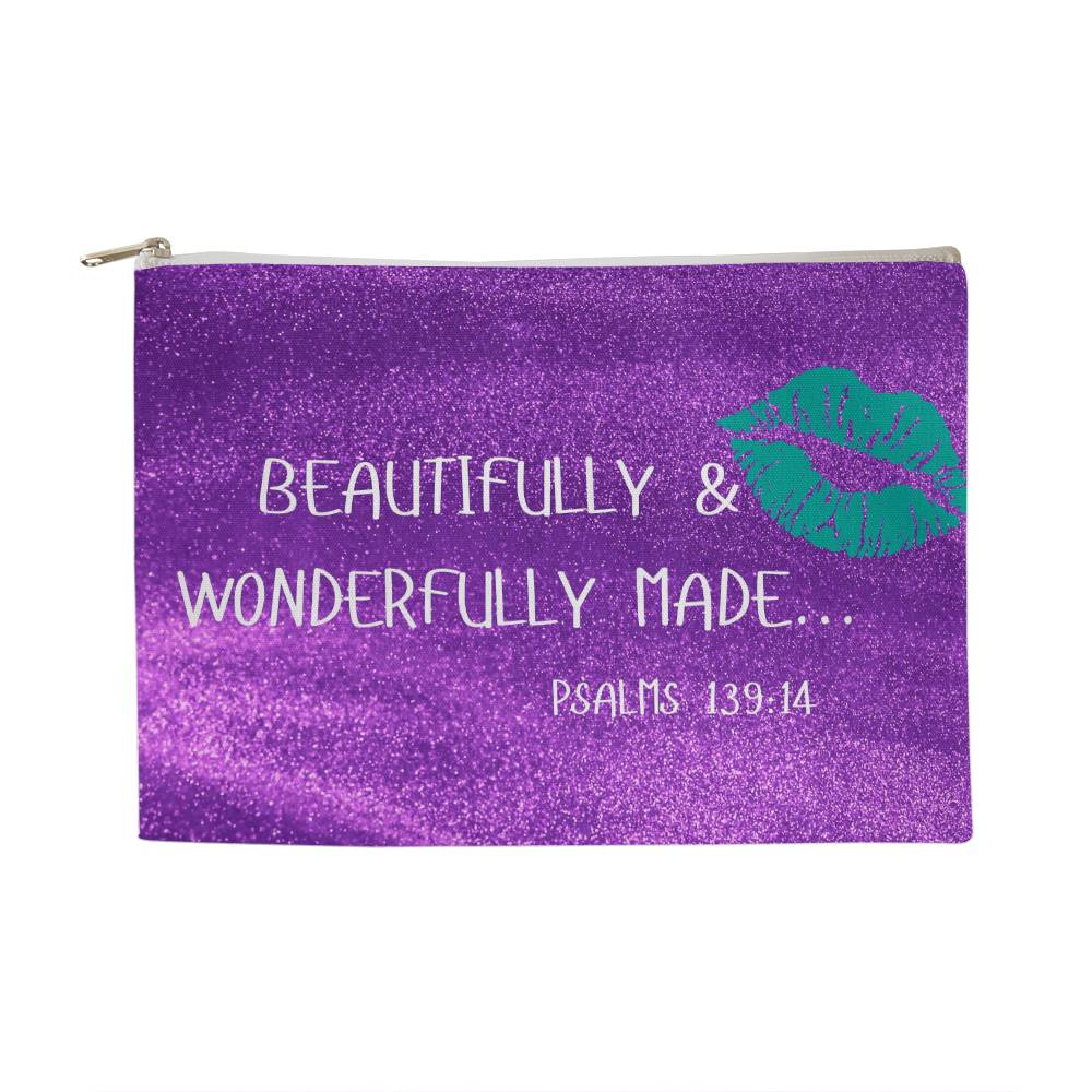 BEAUTIFULLY MADE GLITTER MAKE UP BAG