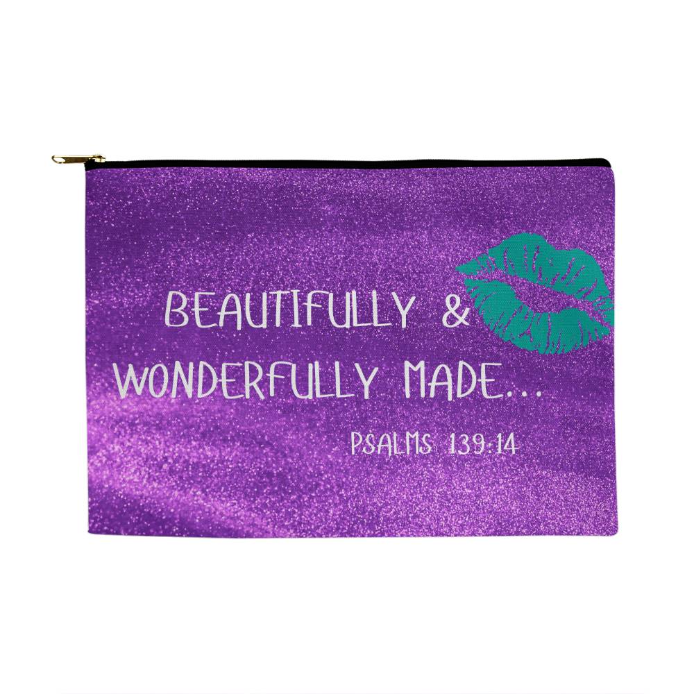 BEAUTIFULLY MADE GLITTER MAKE UP BAG