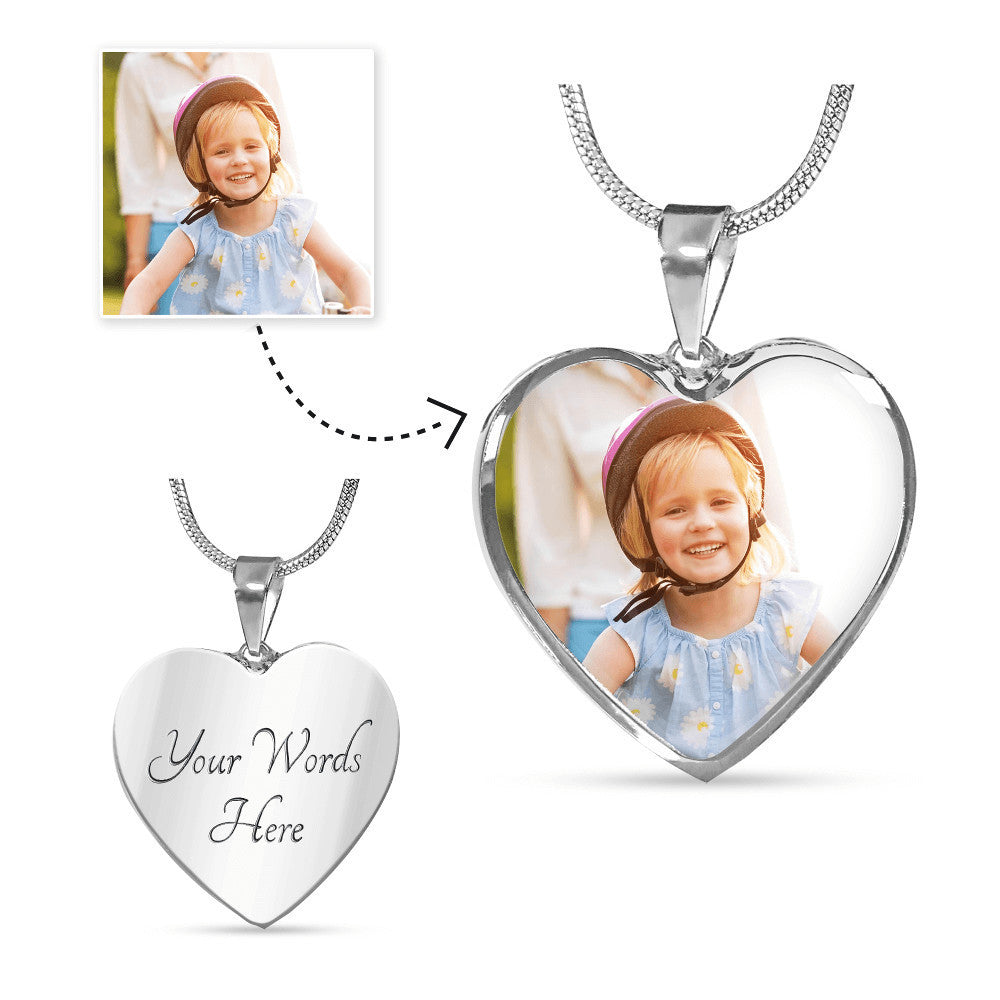 Custom Memorial Heart Necklace