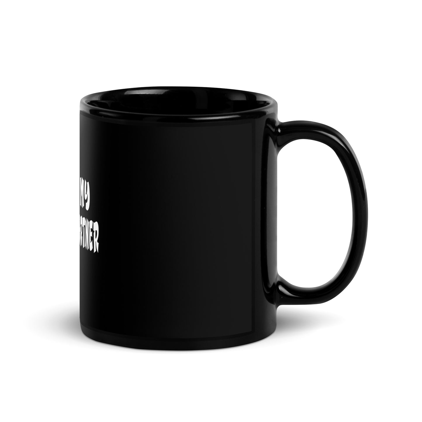 God is My Business Partner- Black Glossy Mug