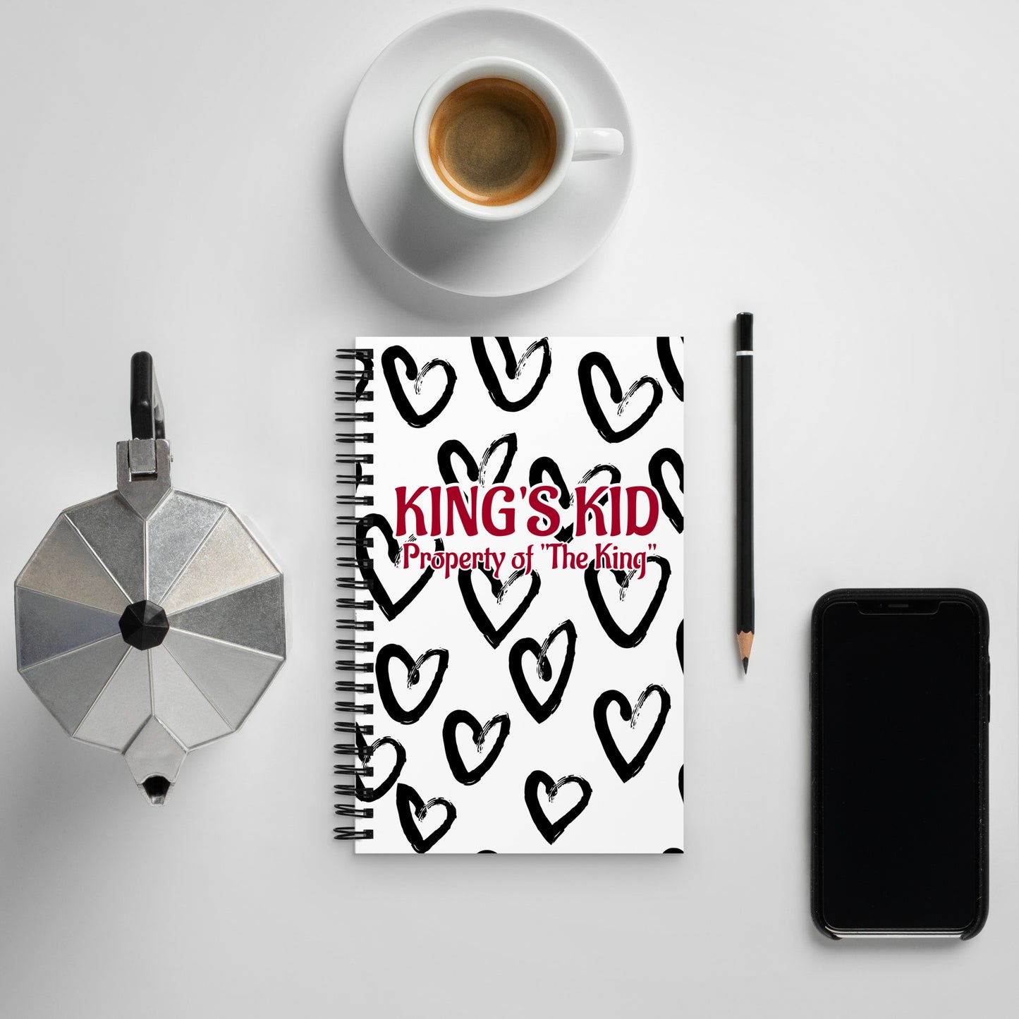 King's Kid- Property of a King Spiral notebook