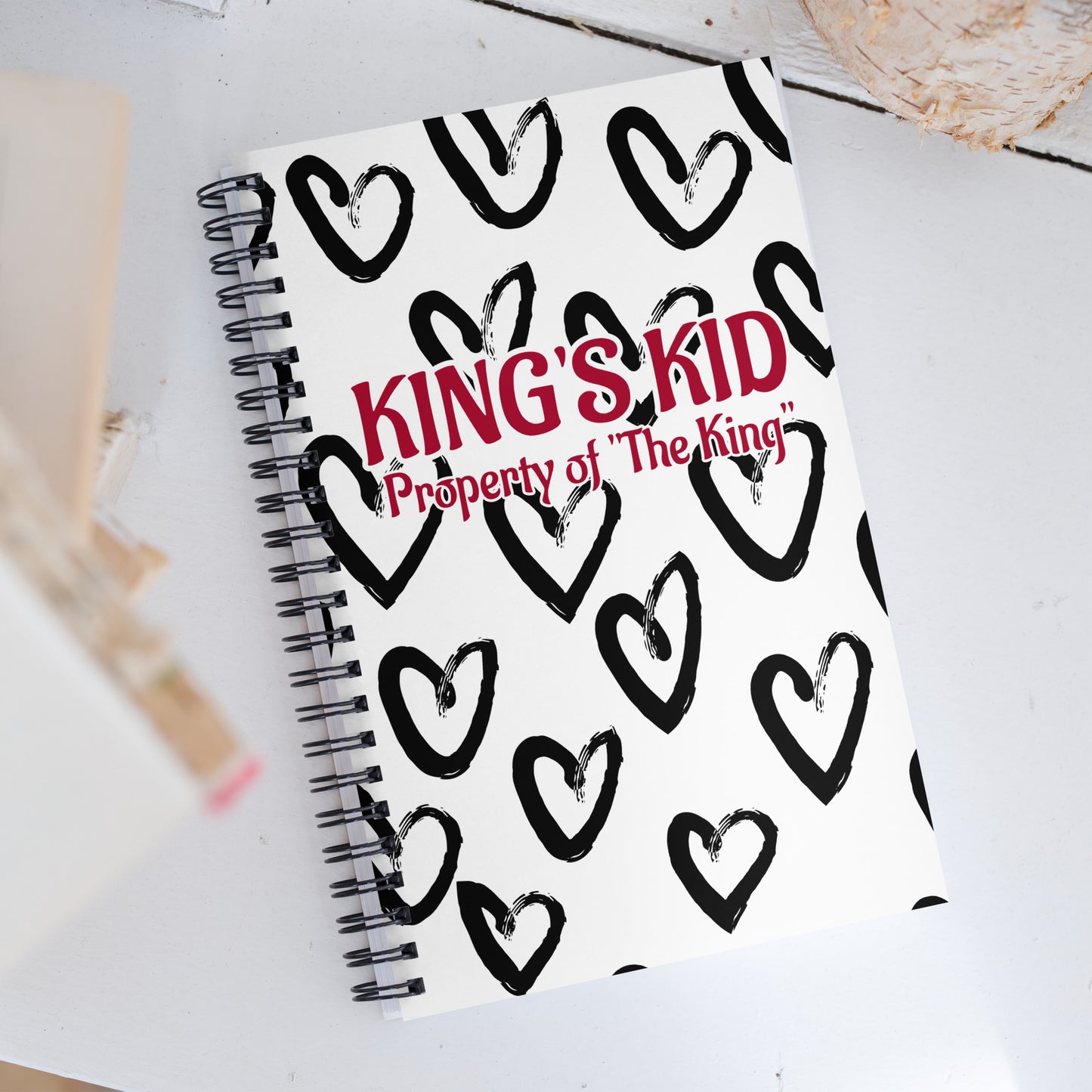 King's Kid- Property of a King Spiral notebook