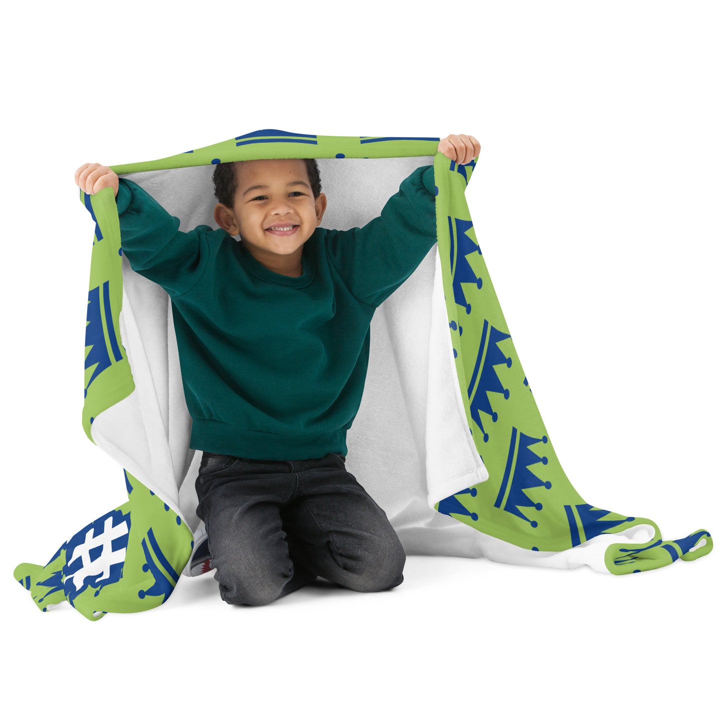 Blu/Grn Kings Kid Blanket