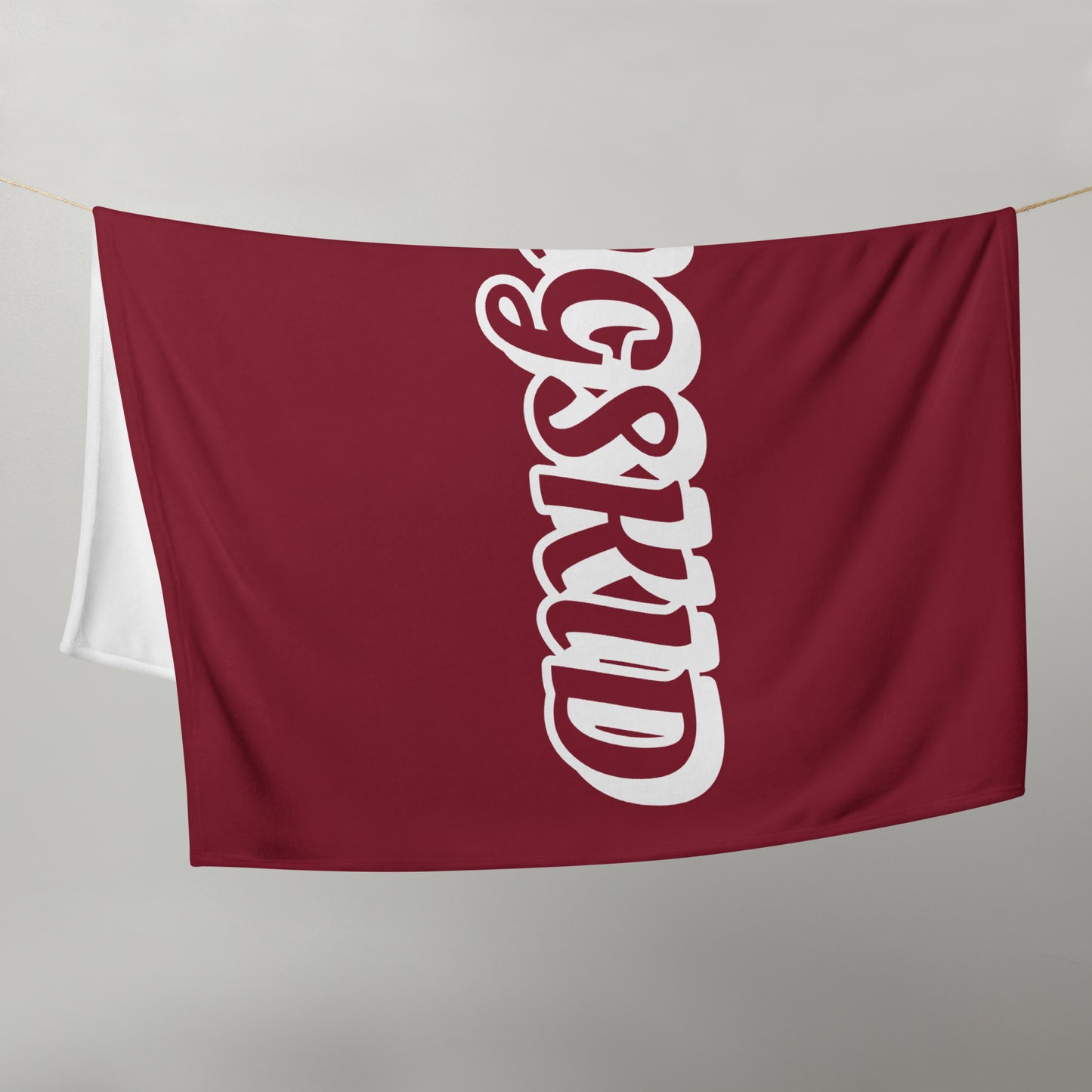 Burgandy Kings Kid Throw Blanket