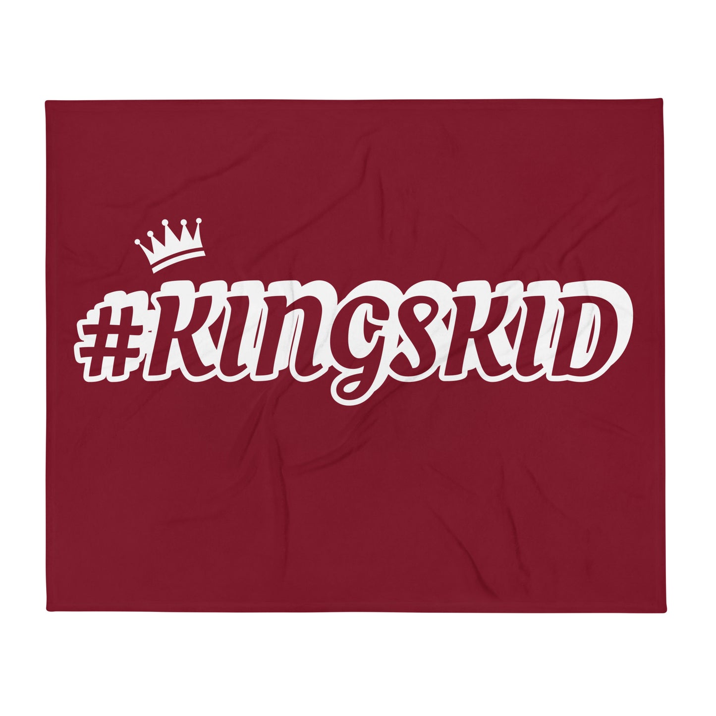 Burgandy Kings Kid Throw Blanket