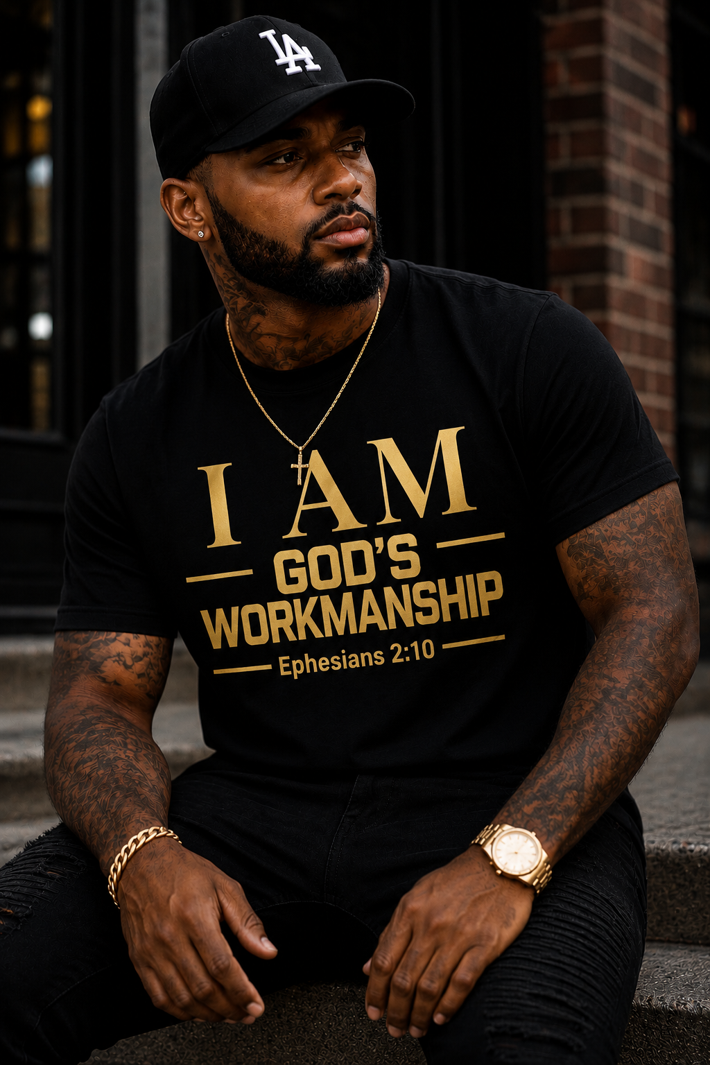 I AM God's Workmanship T-Shirt | Ephesians 2:10 Christian Faith Tee