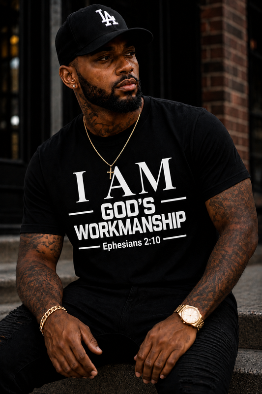 I AM God's Workmanship T-Shirt | Ephesians 2:10 Christian Faith Tee