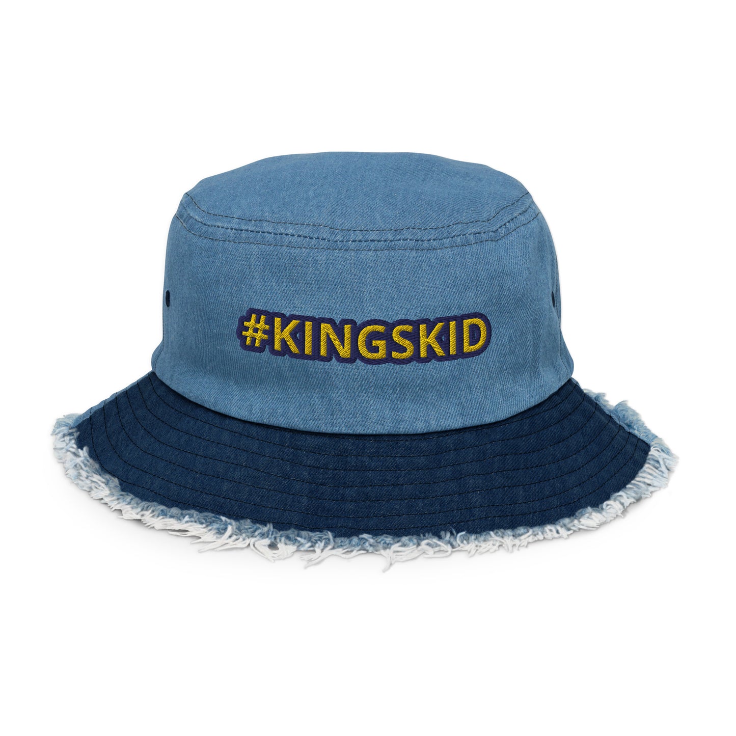 KINGS KID Distressed denim bucket hat