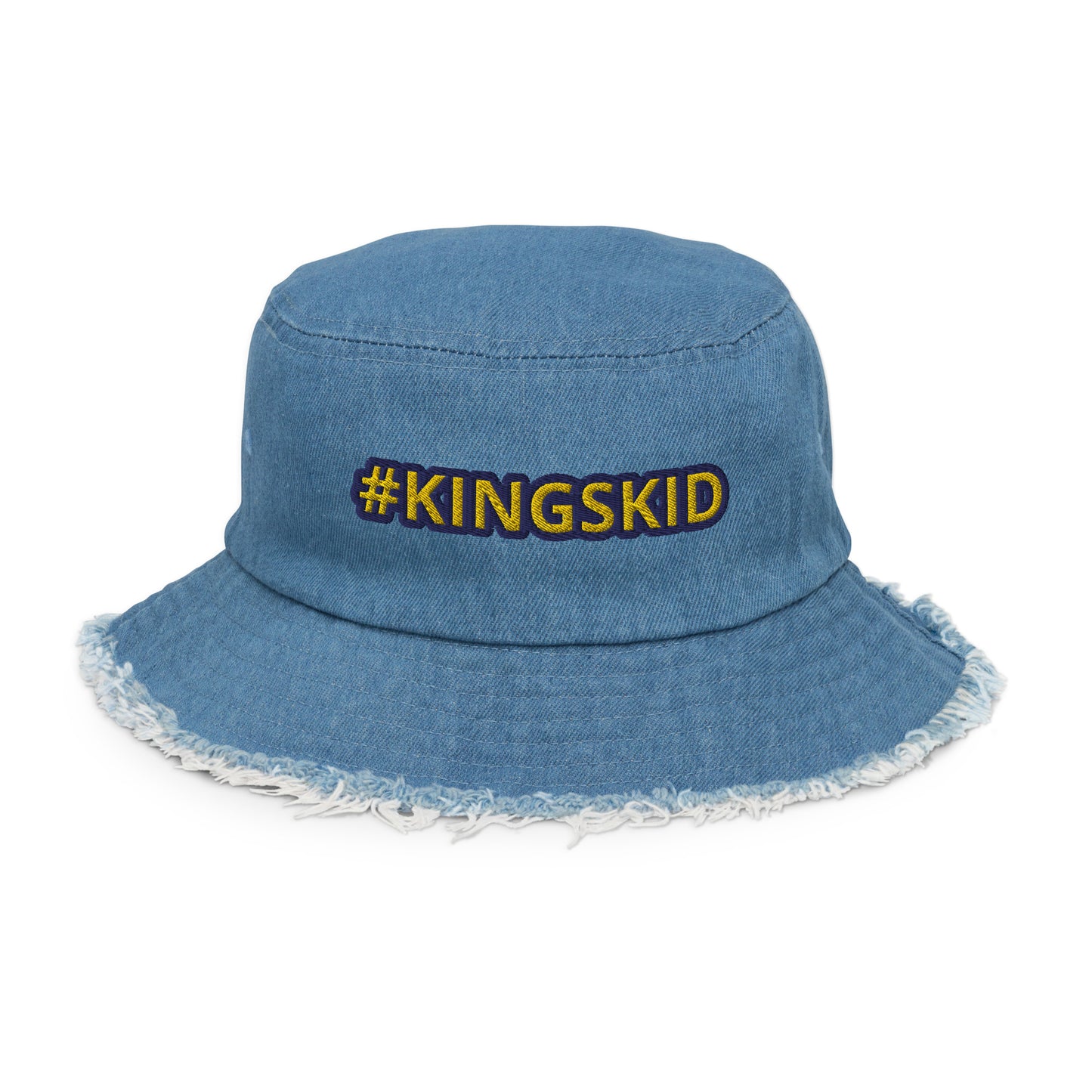 KINGS KID Distressed denim bucket hat