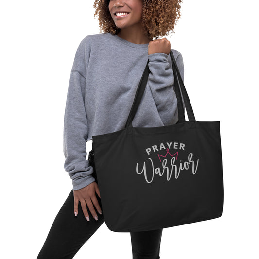 Prayer Warrior Large Tote Bag