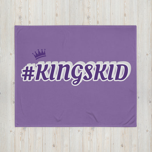 Kings Kid Purple Throw Blanket